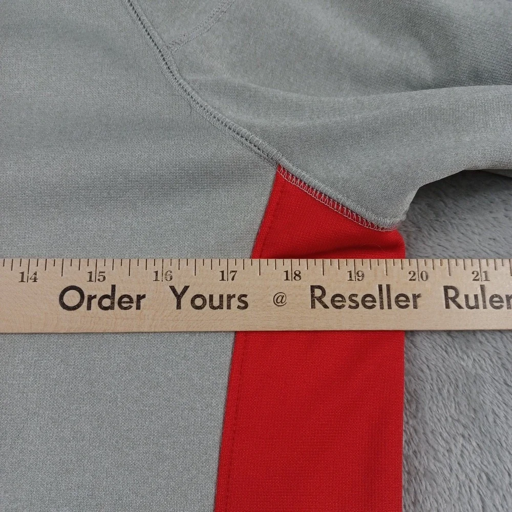 Nike‎ Sweater Womens Large Gray 1/4 Zip Pockets Long Sleeve Pullover Therma Fit